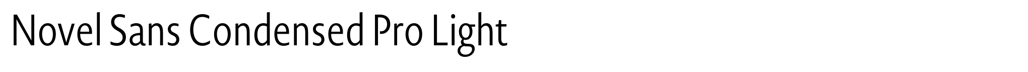 Novel Sans Condensed Pro Light image